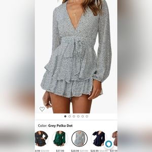 Black and White Romper Size M